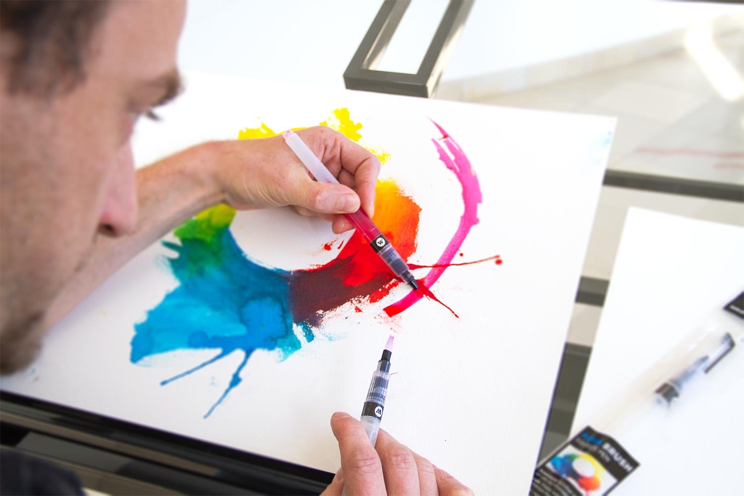 Molotow Aqua Ink Empty Squeeze Pen 3-Pen Set, 1mm, 3mm, 4mm Tips, 1 Set (727.110) - Image 3