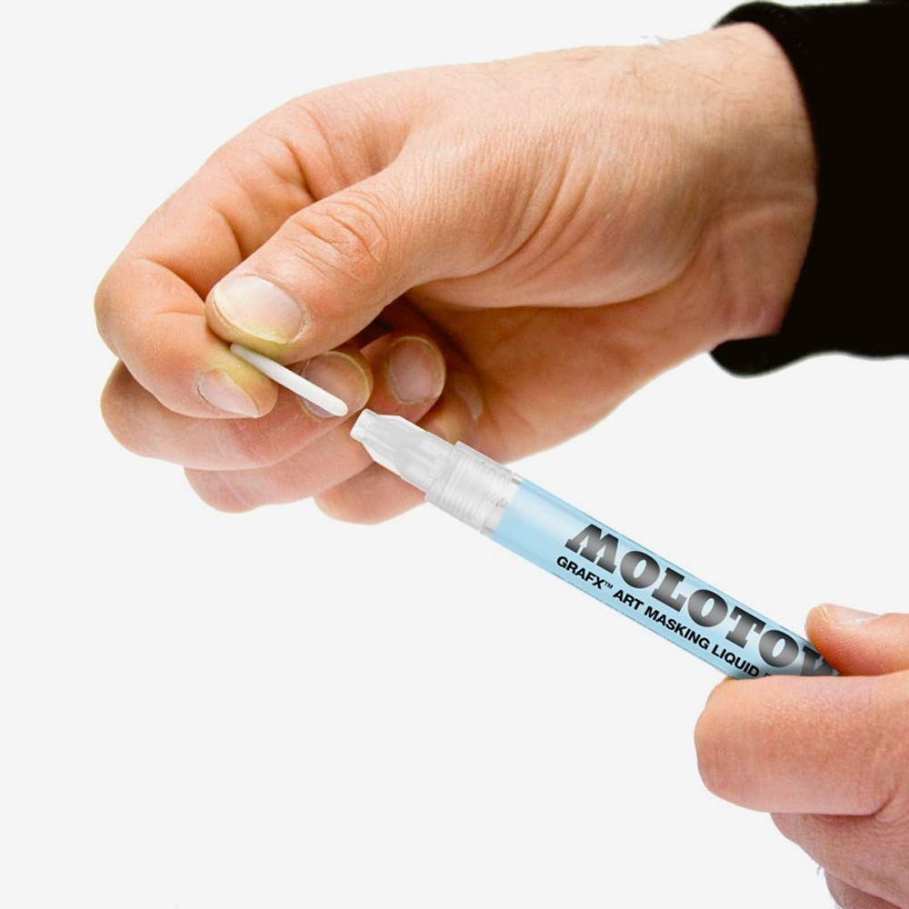 Molotow GRAFX Masking Fluid Pump Marker, 2mm, 1 Each (728.001) - Image 3