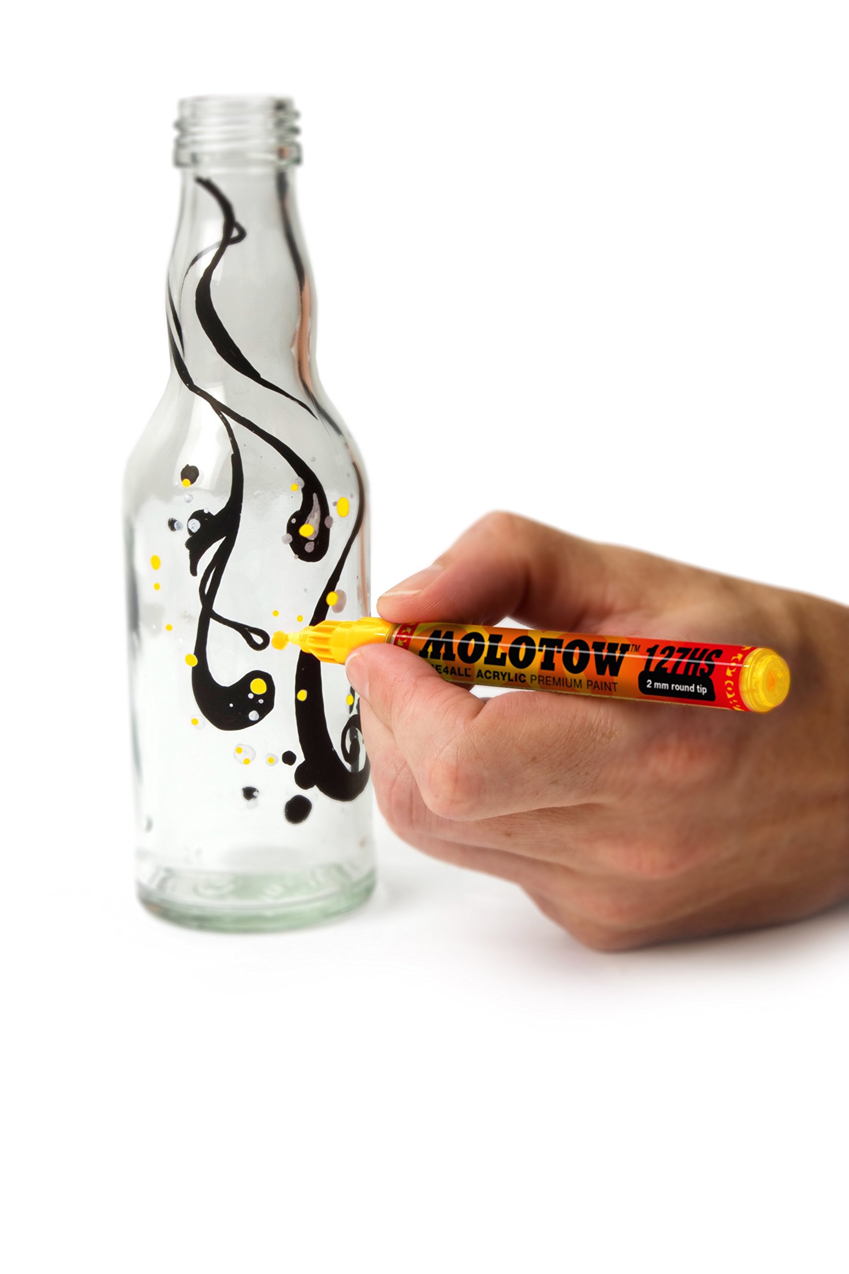 Molotow ONE4ALL Acrylic Paint Marker, 4-8mm, Shock Blue Middle, 1 Each (327.553) - Image 3