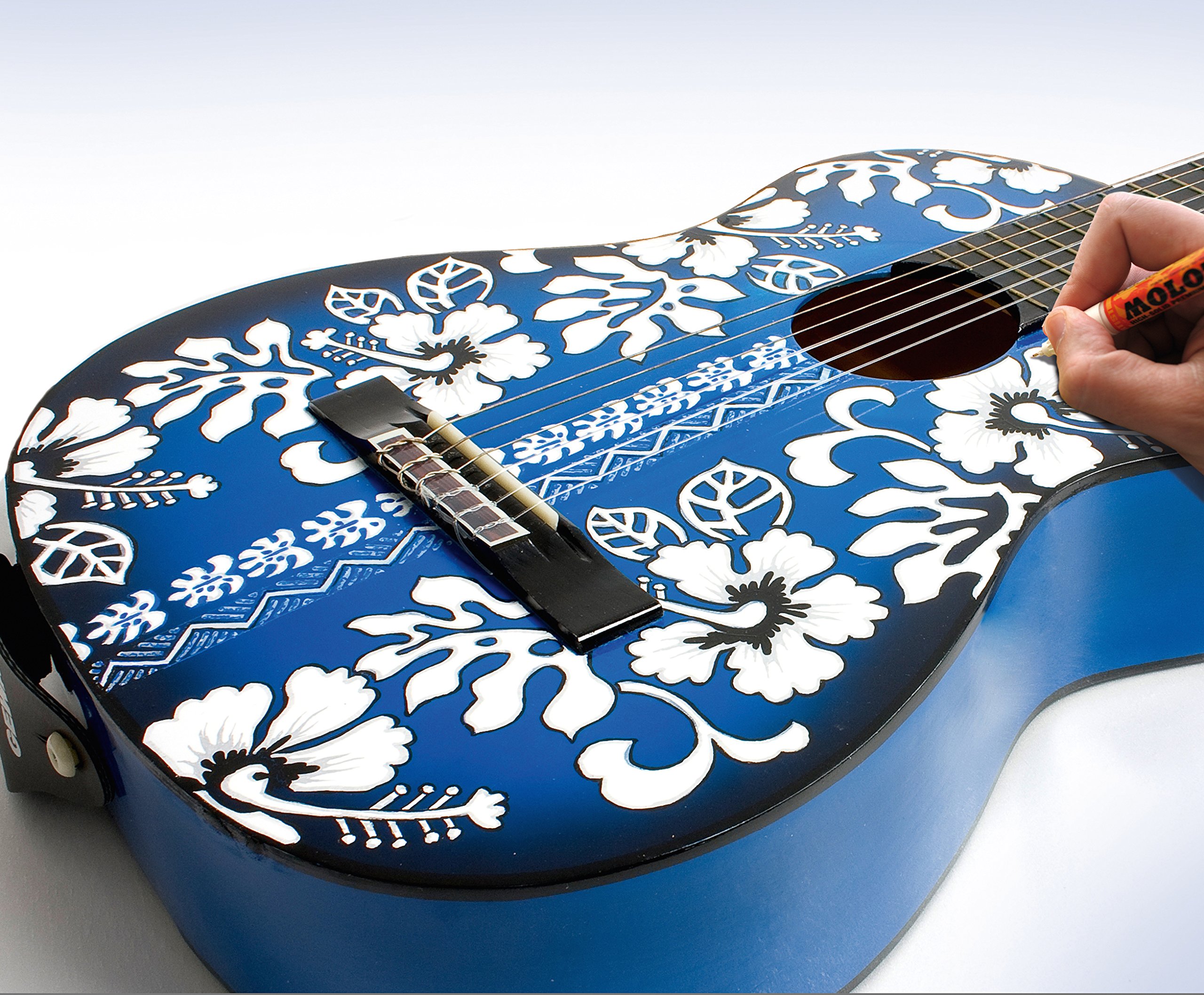 Molotow ONE4ALL Acrylic Paint Marker, 4-8mm, Shock Blue Middle, 1 Each (327.553) - Image 4