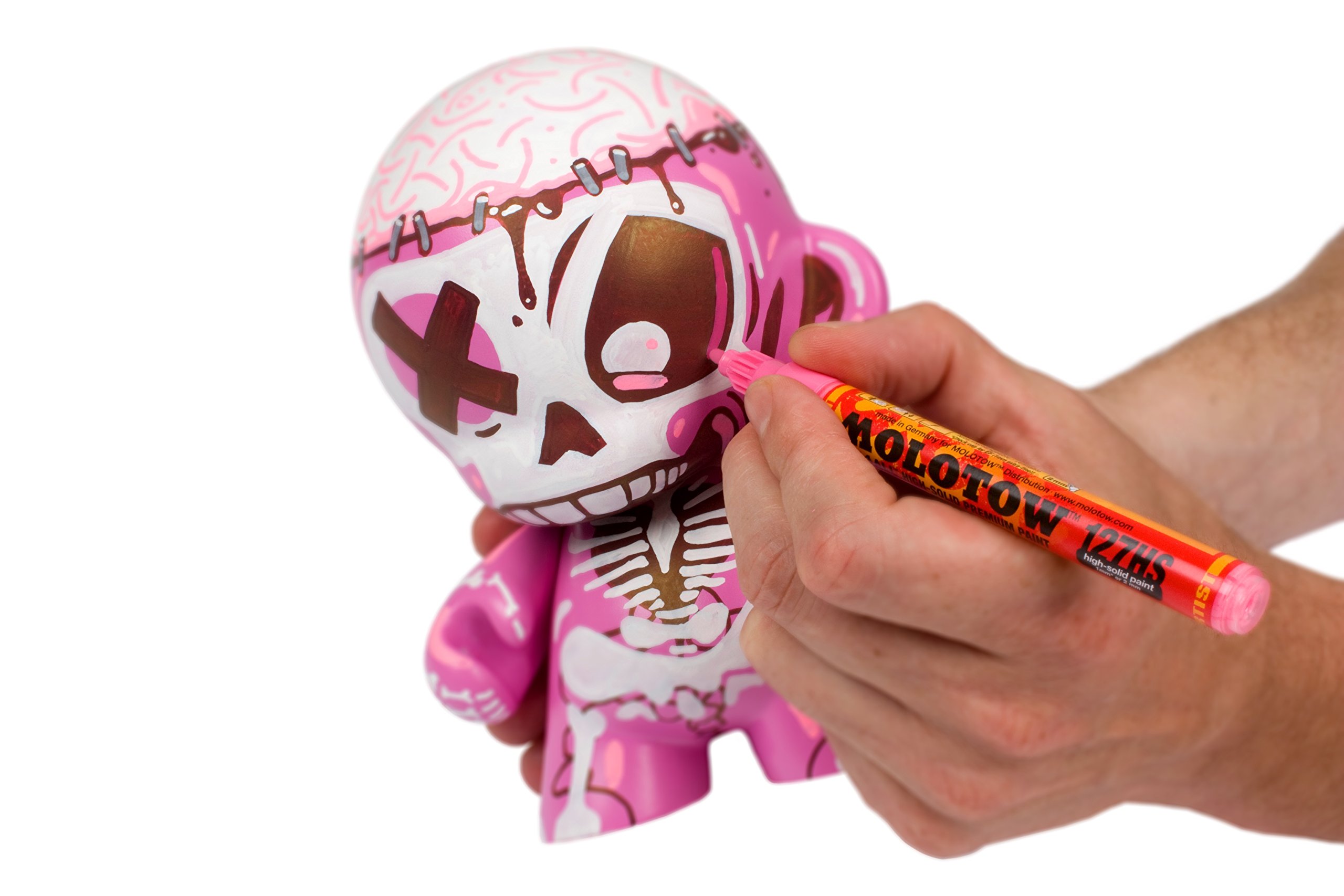 MOLOTOW ONE4ALL Acrylic Paint Marker, 4mm, Neon Pink Fluorescent, 1 Each (227.231) - Image 5